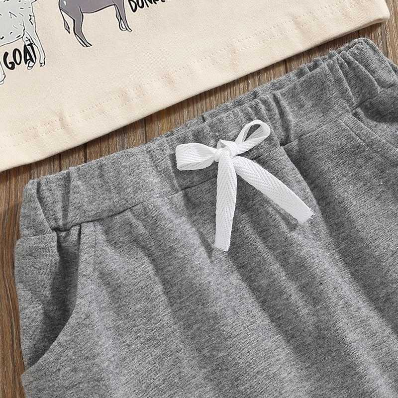 Clothing Sets 2024-04-09 Lioraitiin Baby Boys Summer Outfits Animal Print Short Sleeve T-Shirt and Elastic Shorts Set for Vacation Clothes Set