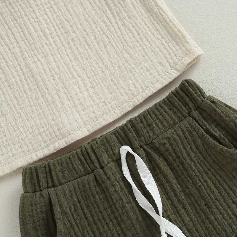 Clothing Sets 0-4Y Summer Baby Boy Clothes Sets Toddler Newborn Kid Baby Cotton Short Sleeve Solid Color T-shirt Shorts Children Outfits