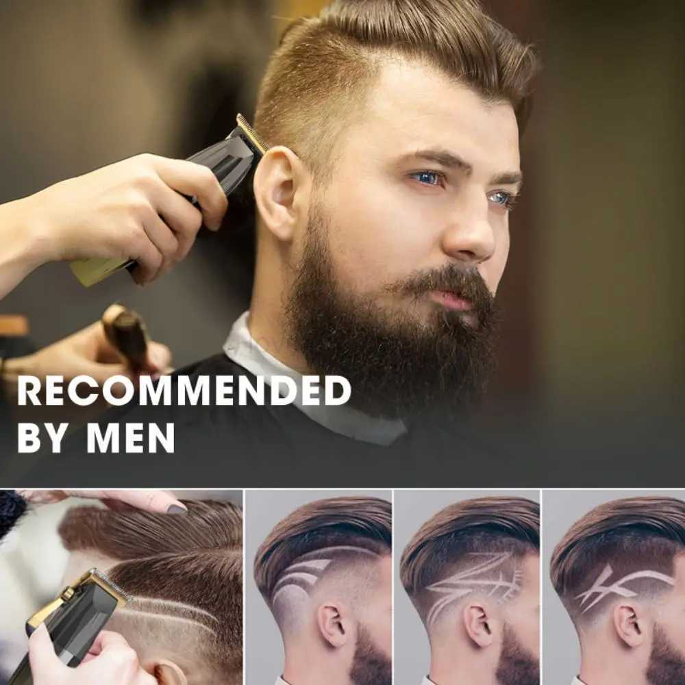 Hair Clipper And Trimmer Set Rechargeable Barber Salon Household Hair Clipper Beard Shaver Cordless Hair Cutting KitM240715