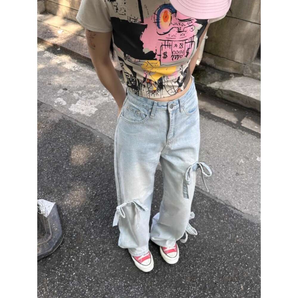 Jeans Womens Designer Trouser Legs Open Tight Ladies Fleece Thicken Warm Trousers Add Slimming Jean Pants Brand Women Clothing Embroidery Printing