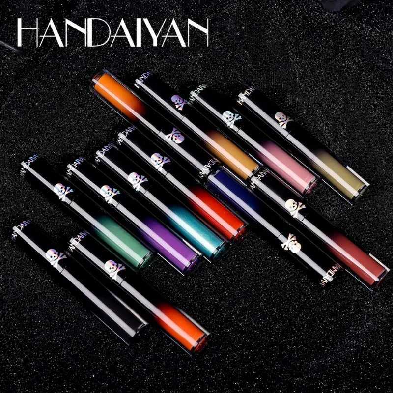 Halloween Goth Lipstick Set Long Lasting Smudgeproof Dark Matte Lip Gloss Velvet Lipsticks Black Liquid Lipstick for Halloween zxx240715