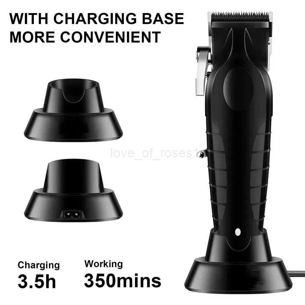 2296 Barber Cordless Hair Trimmer 0mm Zero Gapped Carving Clipper Detailer Professional Electric Hair Cutting MachineM240715
