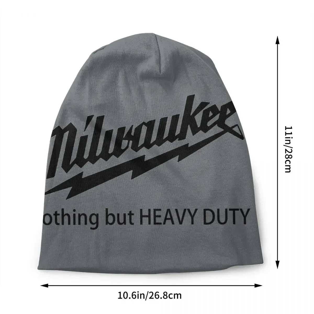 Beanie/Skull Caps Milwaukees Bonnet Womens Street Knitted Hat Womens Warm Winter Heavy Beanies Cs J240711