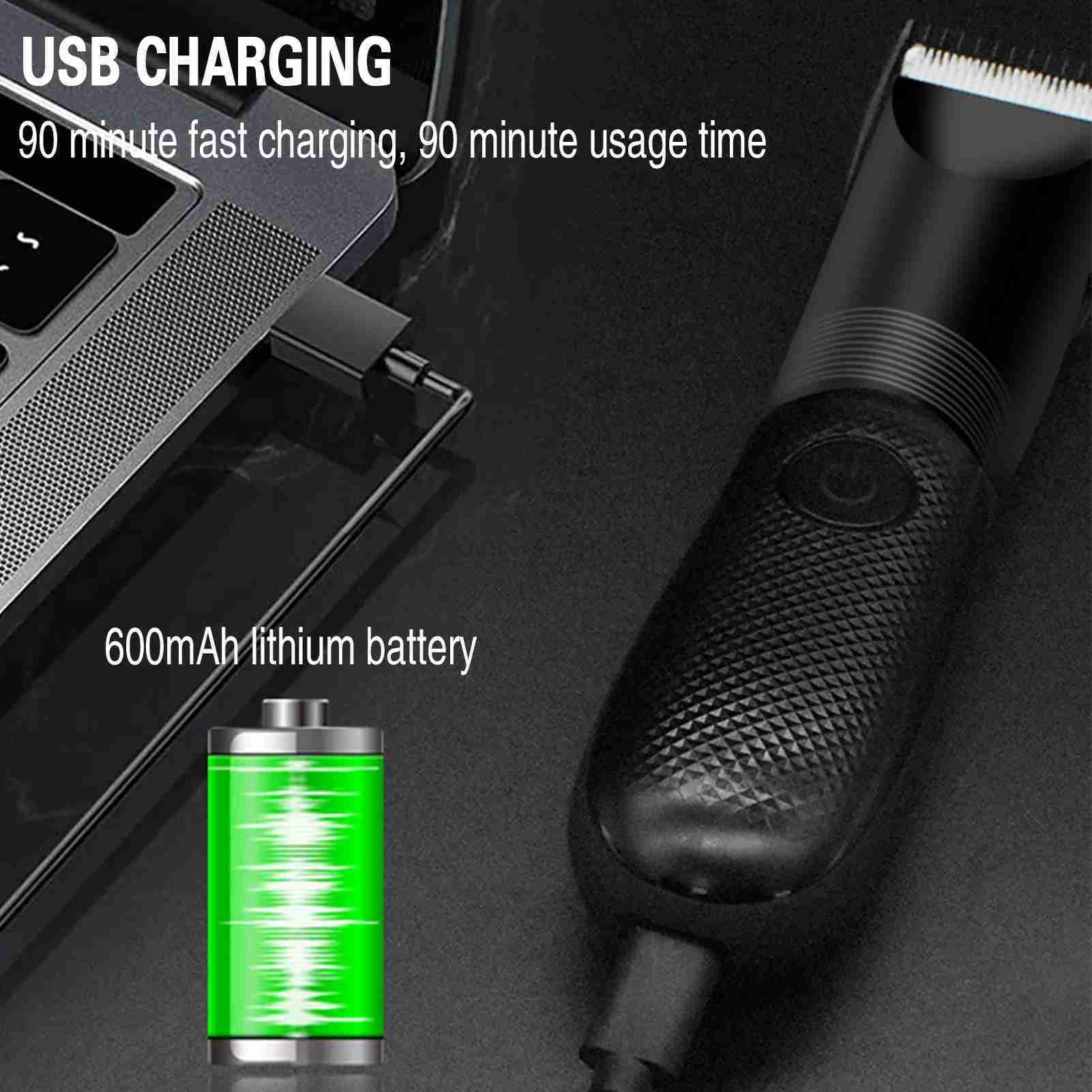 Mens Hair Clippers Cordless Professional Barber machine ShaverRazor BeardTrimmer USB Rechargeable haircut clipper applianceM240715