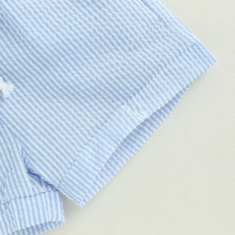 Clothing Sets Toddler Baby Boys 2PCS Casual Summer Clothes Sets Solid Color Short Sleeve Button Tops and Drstring Shorts Sets
