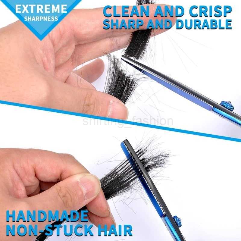 Hairdressing Scissors Set 6 Inch Hair Cutting Scissors Thinning Shears Hair Cutting Styling Accessories Tools Kit For Barber SCL240715