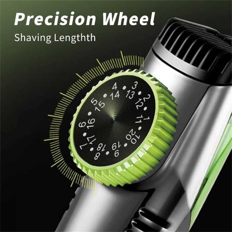 Washable Electric Vacuum Beard Trimmer For Men Wet Dry Face Style Clipper Auto Sucking Snipped Hair Less Mess Moustache ShaverM240715