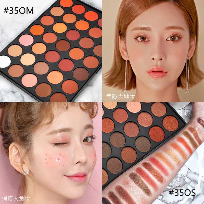 Eyeshadow Palette Colorful Eye Shadow Palette 35 Color Glitter Highlighter Shimmer Make up Pigment Matte Pallete Beauty CosmeticM240715