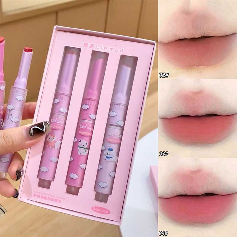 Matte Heart-shaped Lipstick Lasting Waterproof Non-stick Cup Lip Mud Pen Suit Clear Moisturizing Lip Gloss Outline Lip Cosmetics zxx240715