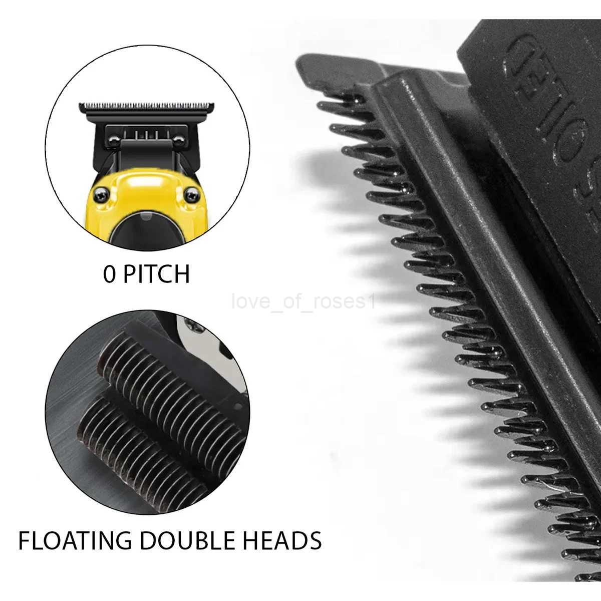 GOBO 3pcs 9900RPM 15M Set Professional Hair Clipper Magnetic Motor Barber Cutting Machine DLC Trimmer With Charger Stand M241223