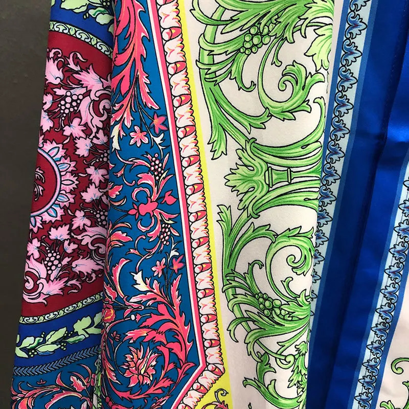 Bohemian Ethnic Retro Print Pattern Long Sleeve Shirt Holiday Casual Dress Men Clothes Hawaiian Shirts Slim Mode Chemise Homme 240708