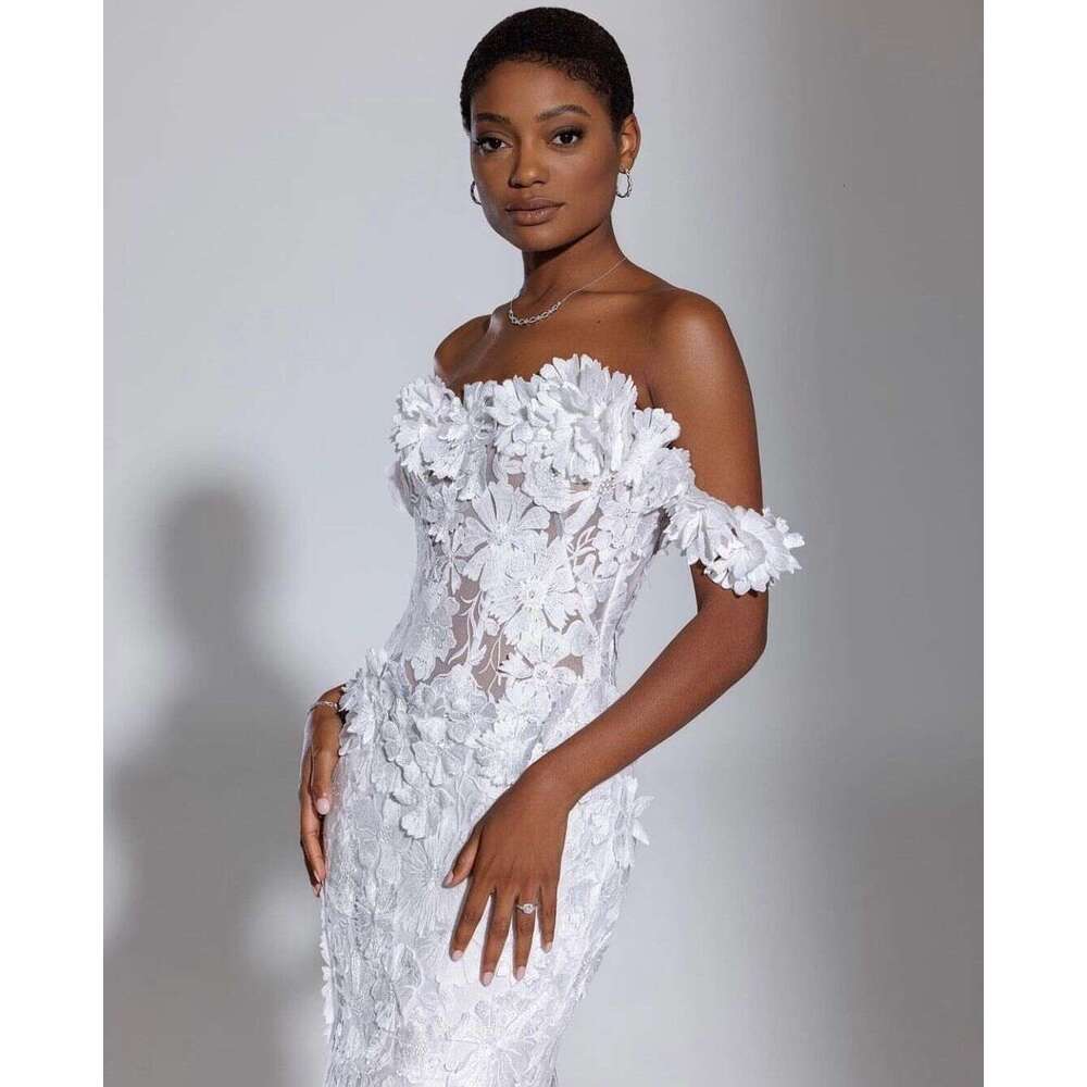 Mermaid Elegant Special Dresses Sexy Sweetheart Appliques Bridal Gowns Custom Made Backless Sweep Train Vestidos De Novia 6660311