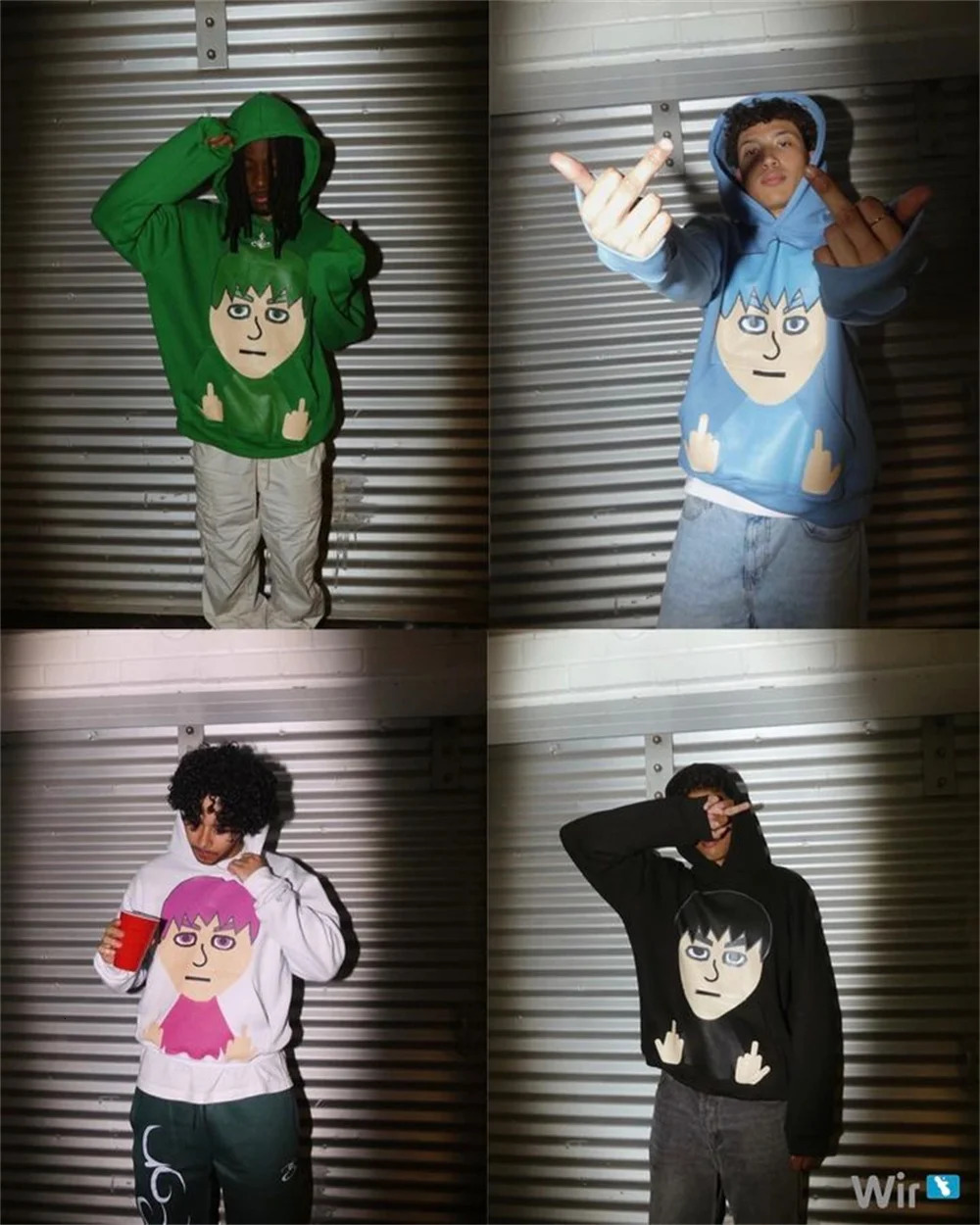 Harajuku hip hop oversized graphical mii printing hoodies women gothic y2k tops streetwear gothic clothes tracksuit men clothing 240712