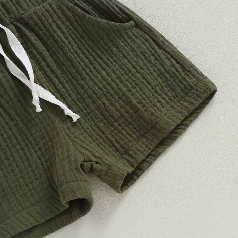 Clothing Sets 0-4Y Summer Baby Boy Clothes Sets Toddler Newborn Kid Baby Cotton Short Sleeve Solid Color T-shirt Shorts Children Outfits