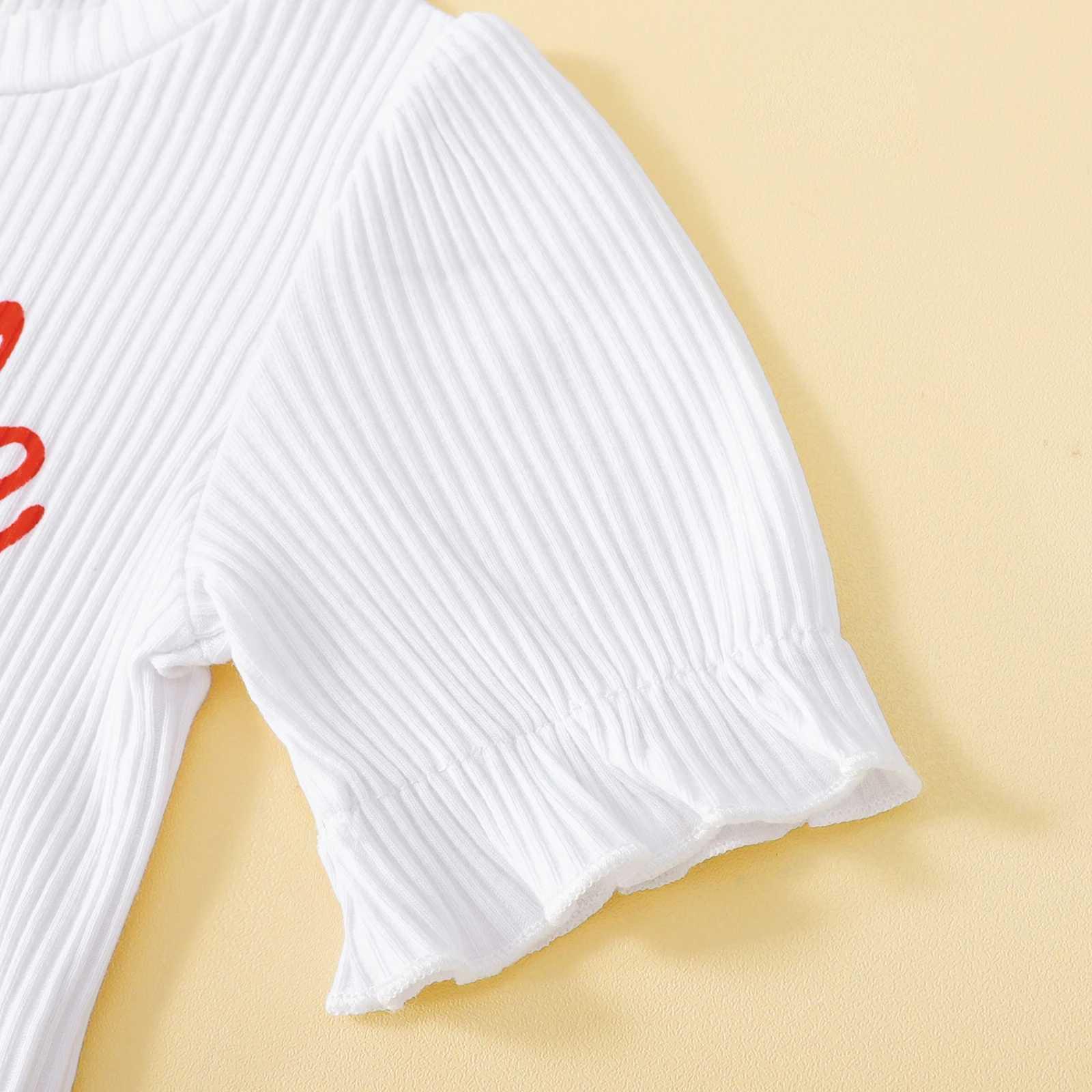 Clothing Sets 2022-03-29 Lioraitiin 0-4Years Toddler Girls 3Pcs Clothes Letter Printed Ribbed Tops Stripe Stars Printed Flare Pants Headband