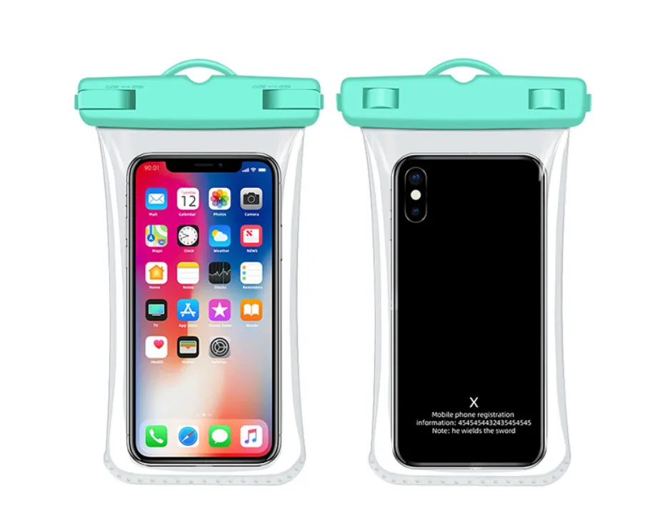 Wholesale Universal IPX8 Waterproof Phone Case For Samsung S8 S6 S7 Edge J5 Phone bag Dry Bag Pouch Clip For All Up Clear Waterproof Bag