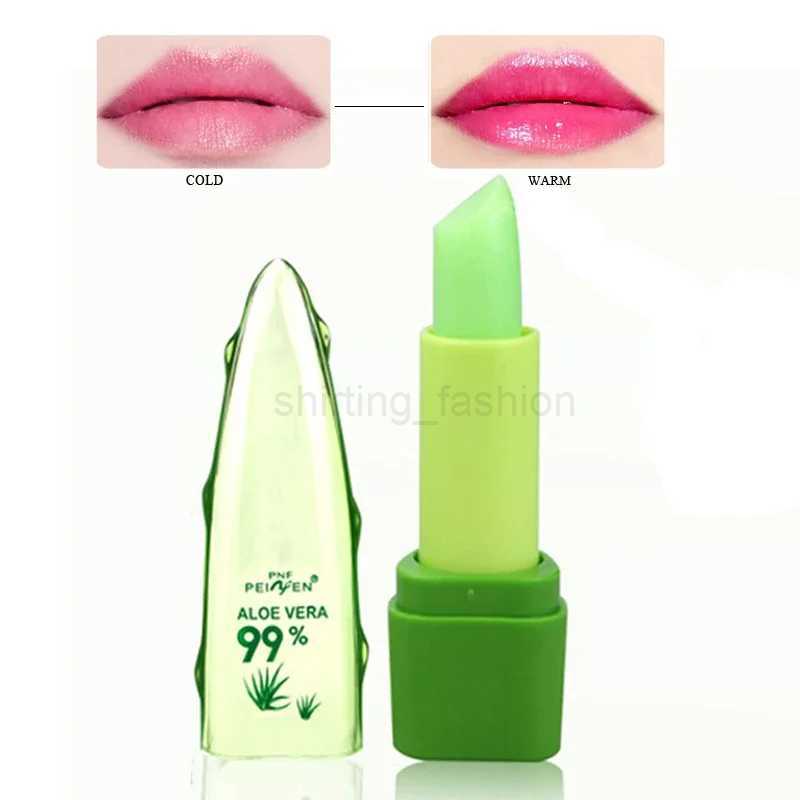 99% ALOE VERA Moistourizing Lips Batom Jelly Lipstick Long Lasting Temperature Change Color Lipstick MakeupCL240716