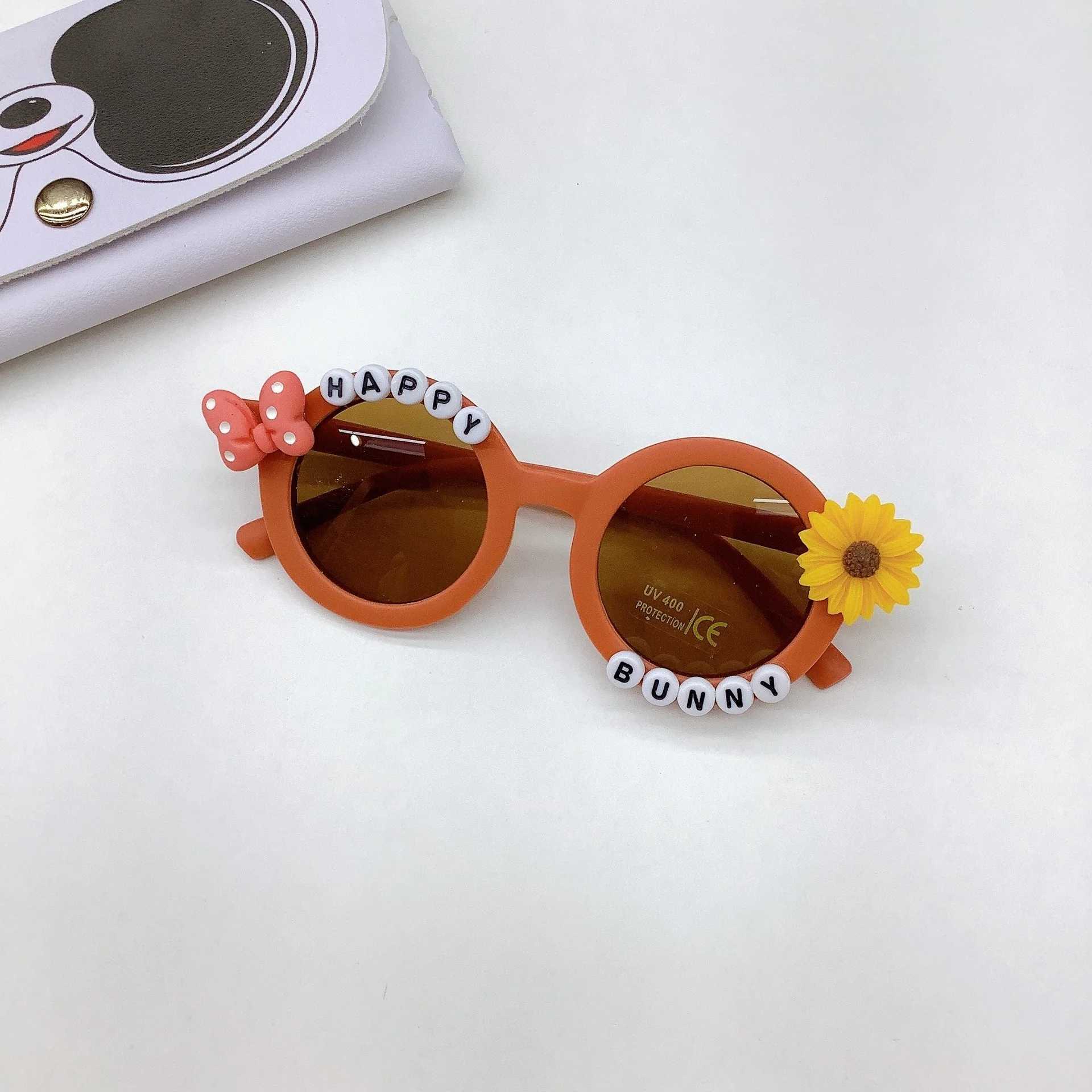 Sunglasses New cute childrens sunglasses concave flower baby sunglasses for boys and girls glasses
