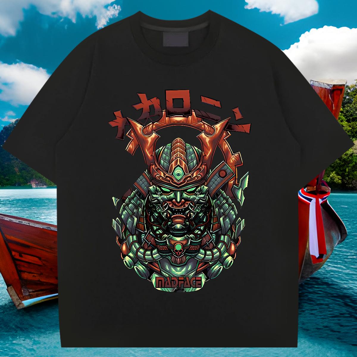 2024 Summer T shirt fashion 100% Cotton 230g Black Oversized Mens Tshirts Hip Hop Street Breathable Crew Neck Cotton Designer Tops Tees