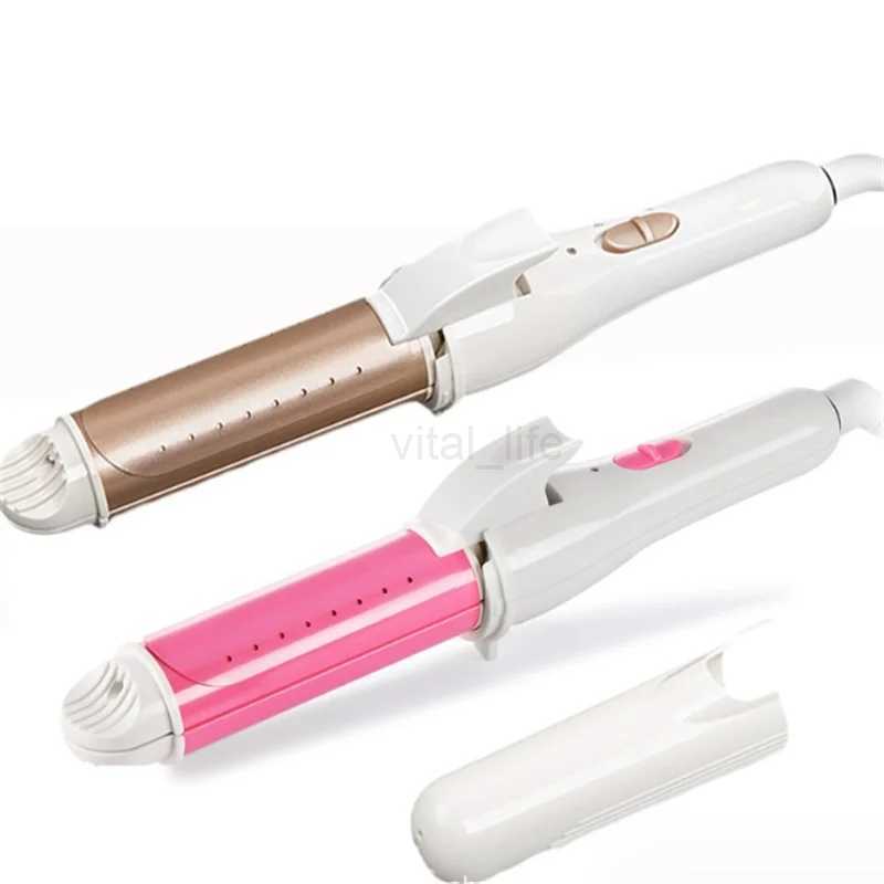 Professional Hair Styling Tools 3 In 1 Gold Ceramic Hair Curling Iron Hair Curler Hair Straightener Heated Roller MultifunctionCL240716