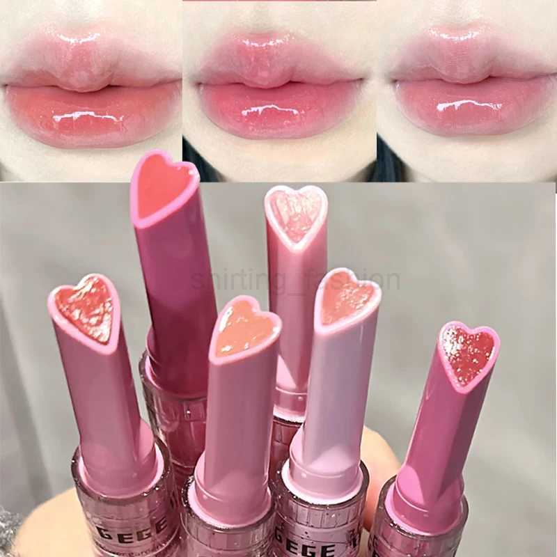Jelly Water Mirror Solid Lip Gloss Cute Rabbit Heart-shaped Lip Glaze Waterproof Long Lasting Lipstick Non-stick Cup CosmeticsCL240716