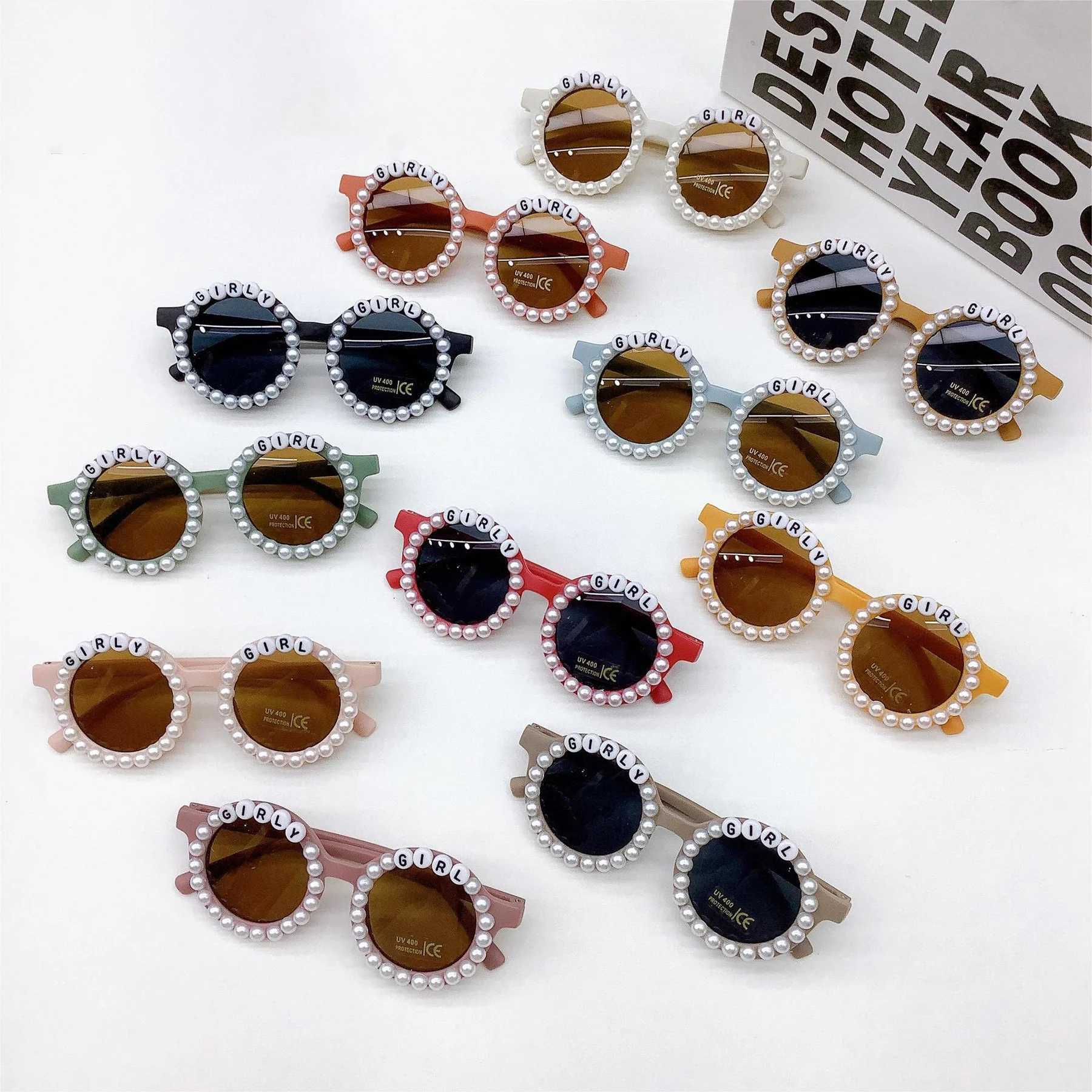 Sunglasses New fashionable DIY childrens sunglasses with concave shape baby sunglasses and UV resistant sun visors