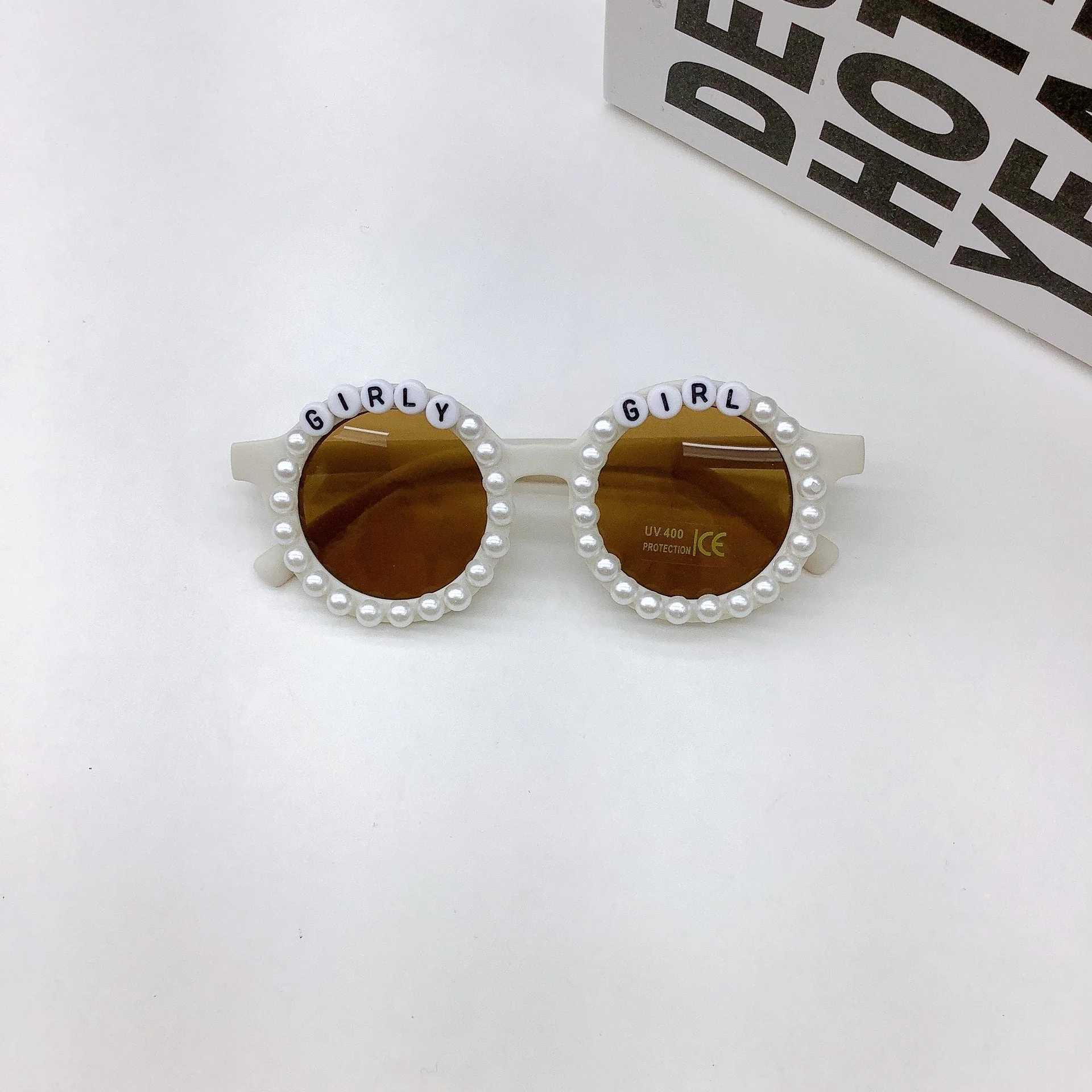 Sunglasses New fashionable DIY childrens sunglasses with concave shape baby sunglasses and UV resistant sun visors