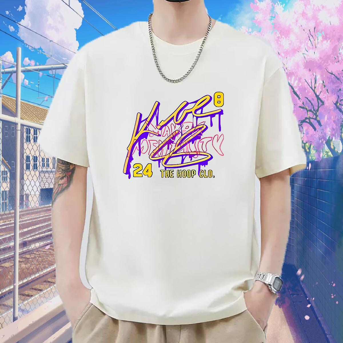 2024 Summer T-Shirts DIY Logo Home Outdoor Tshirts Crew Neck Cotton Comfortable