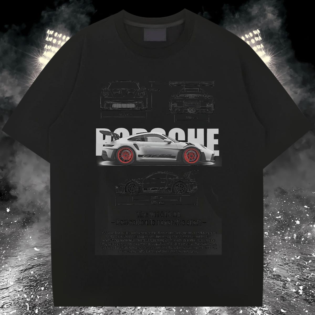 Wholesale Men Tshirts fashion 230g Cotton Breathable Short Sleeve Casual Beach Men T Shirts Anime Print DIY Customized Top Tees