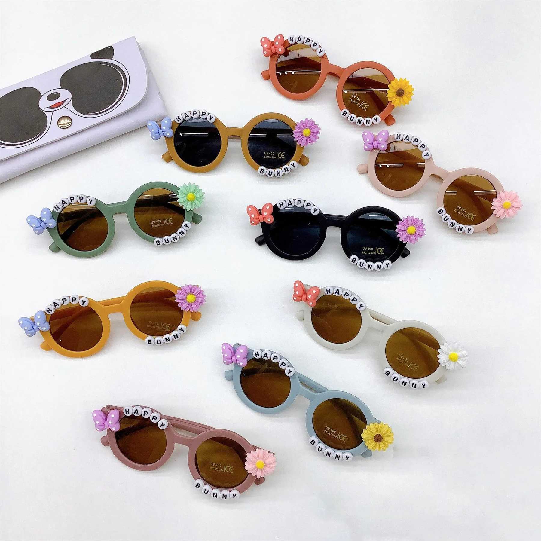 Sunglasses New cute childrens sunglasses concave flower baby sunglasses for boys and girls glasses