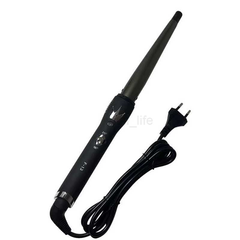 Rizadores De Cabello Curlers Conical Curling Iron Single Tube Ceramic Glaze Pear Flower Cone Electric Hair Curly 110-240 - VCL240716
