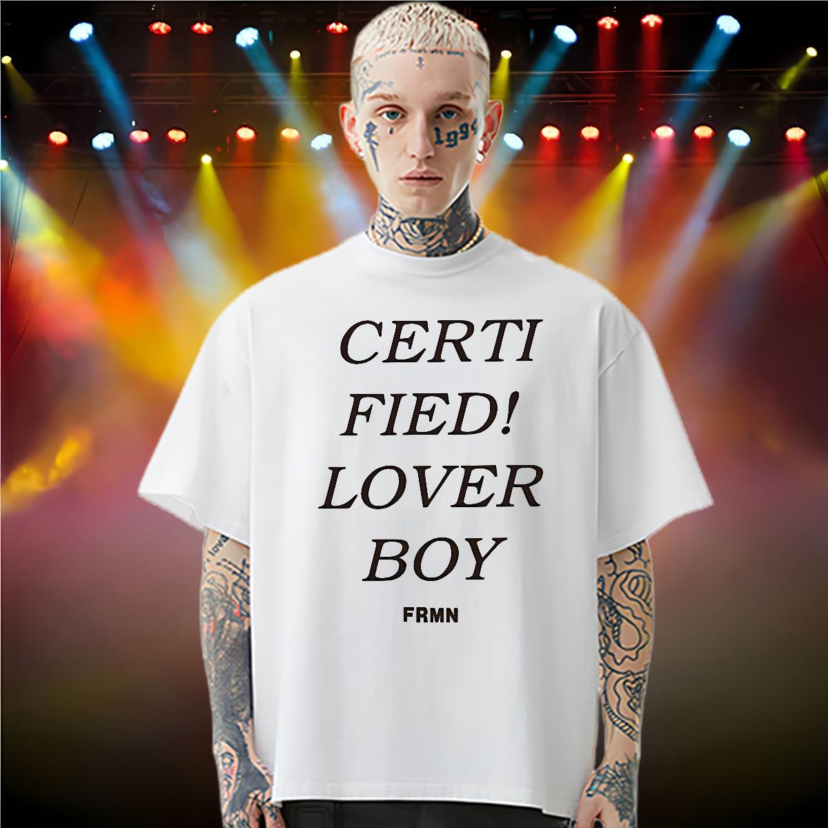 Unisex Men Tees fashion 230g Cotton Round Neck Short Sleeve High Street Hip Hop Man T Shirts Cartoon Printing S-4XL Casual New Tops Tees