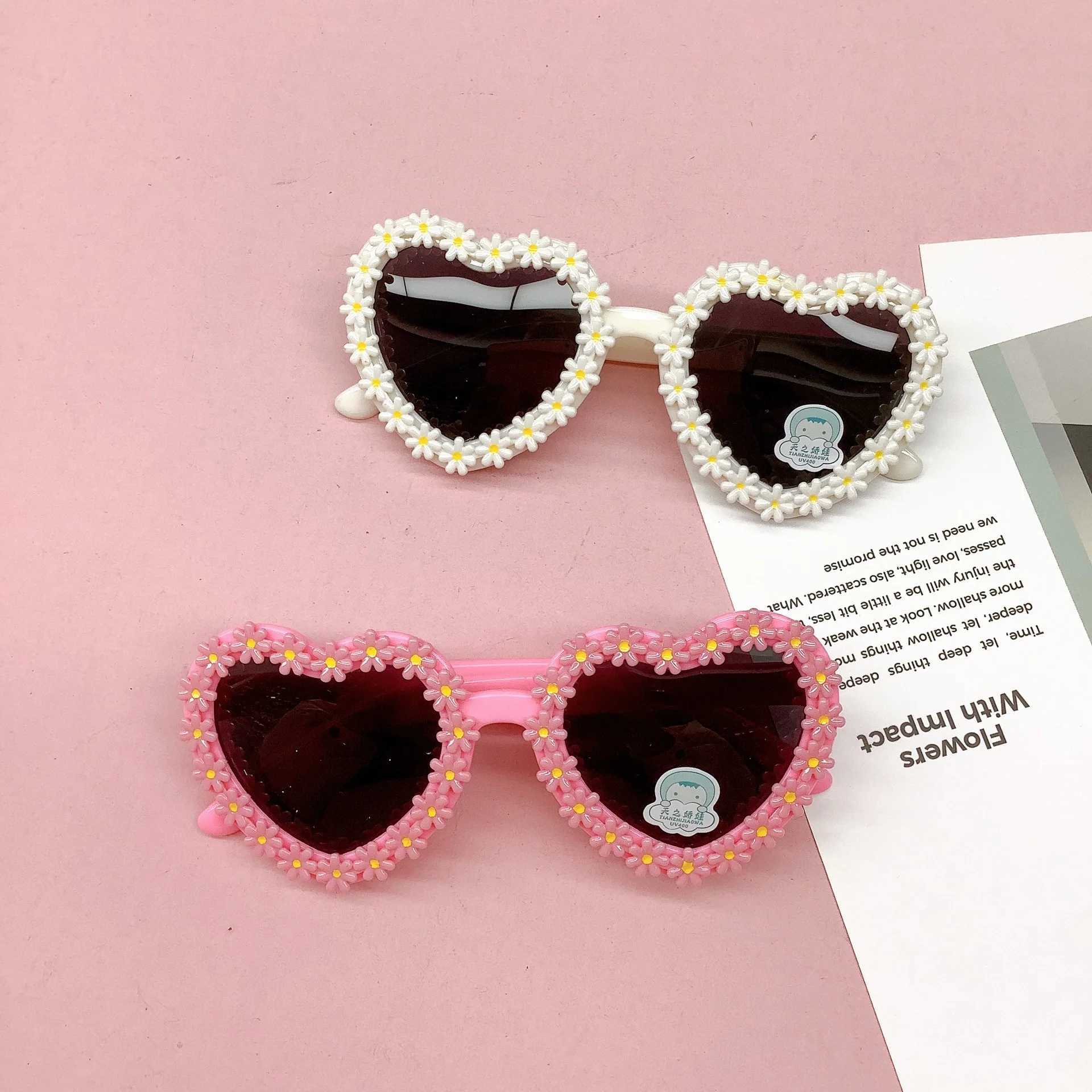 Sunglasses New love fashion childrens sunglasses for travel UV resistant concave shape wear silicone polarized eye protection glasses