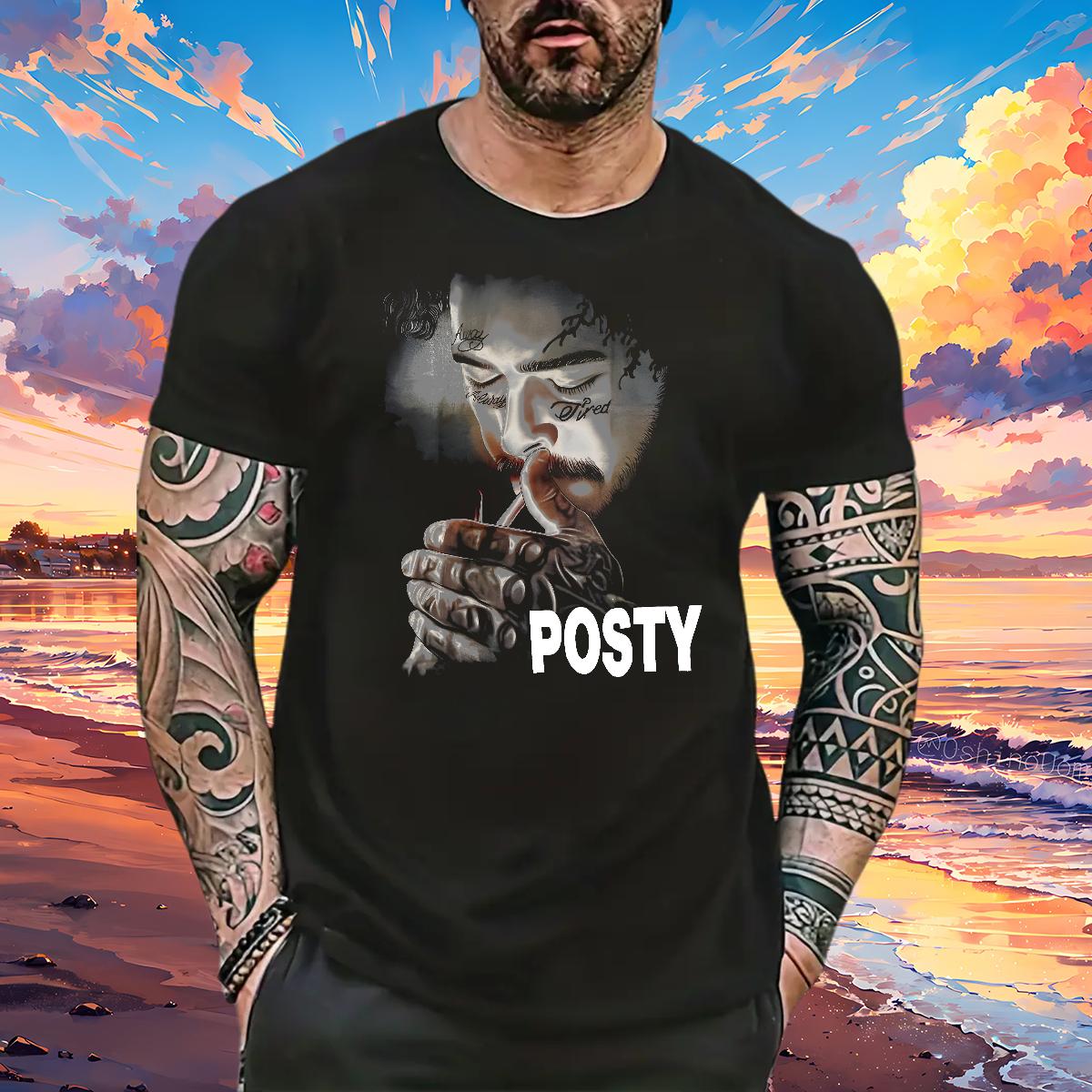 Wholesale T-Shirts ZCY-240626001 100% Cotton 230g Street Wear Round Neck Short Sleeve Mens Tshirts Stylist Cartoon Printing S-4XL Top Tees