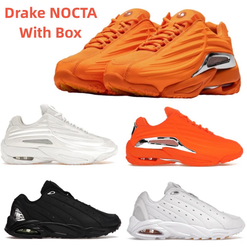 Hot Step 2 Drake Nocta White Running Shoes Nocta Total Orange Sneaker Trainer W…