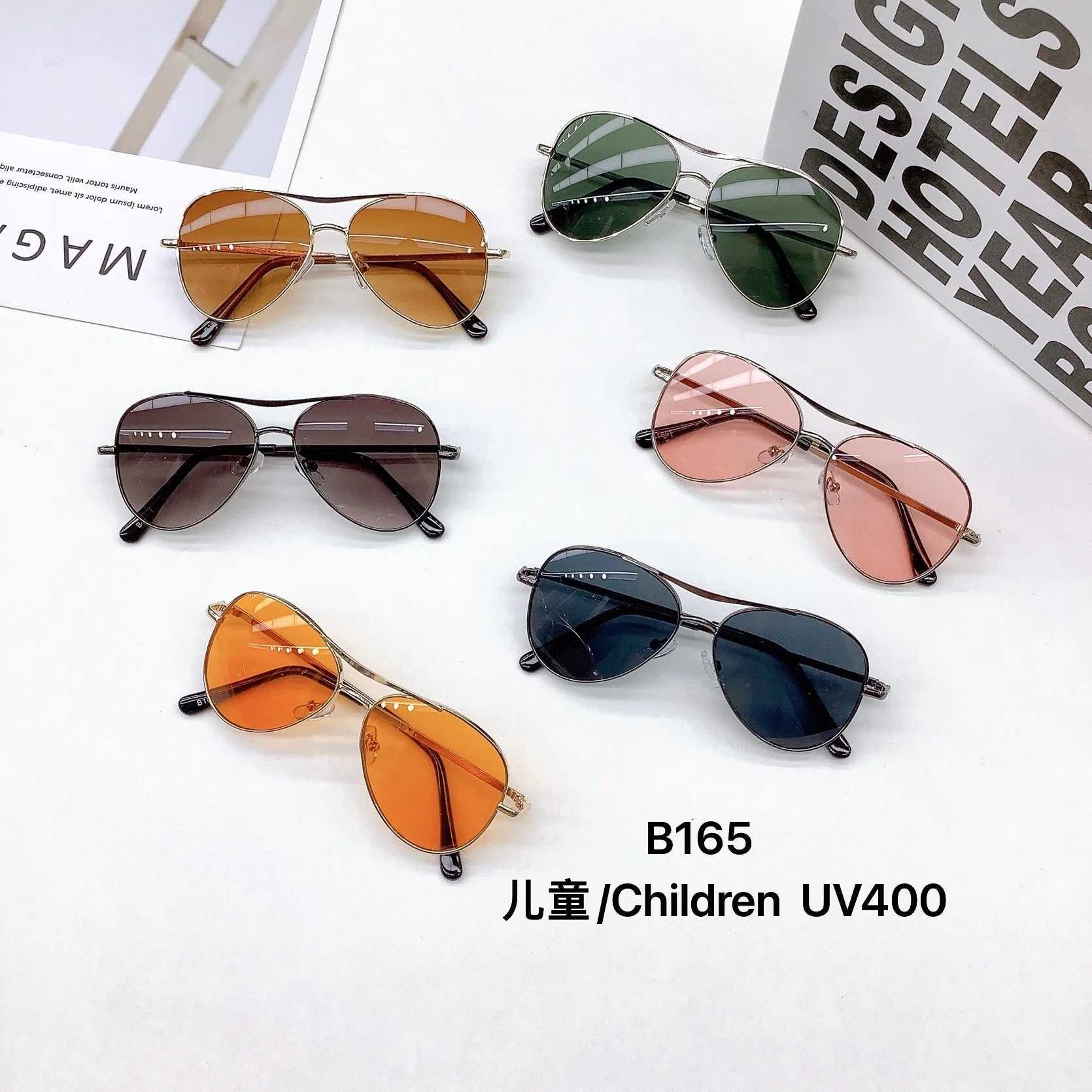 Sunglasses New Childrens Sunglasses Fashion Boys and Girls Sunscreen Sunglasses Personalized Cute Baby UV Protection Glasses Tide