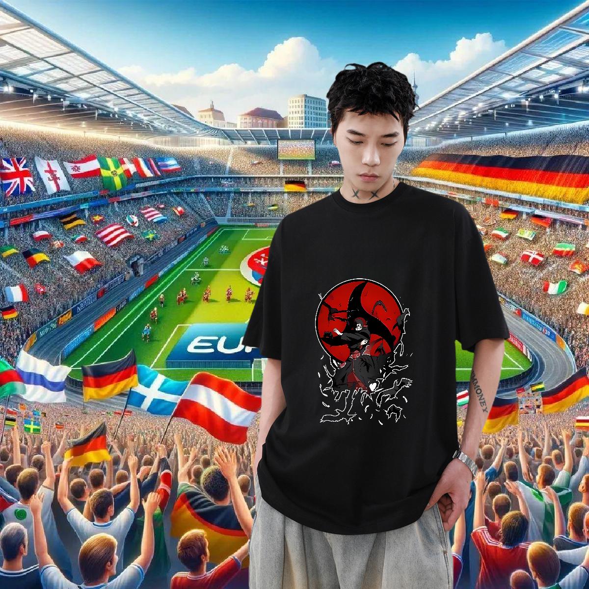 New T Shirt For Man Black Oversized Summer Casual Tshirt for Man Woman O-Neck Short Sleeve Cotton Cool Design