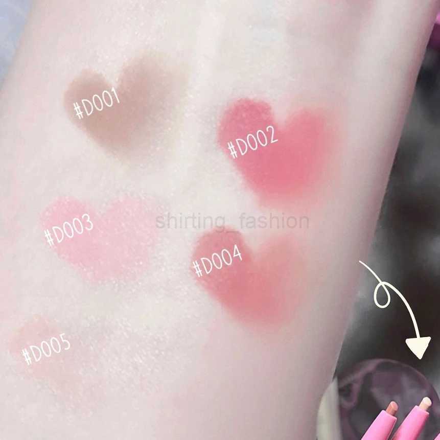 Lip Shadow Liner Pen Matte Lipstick Base Silver Tube Waterproof Lasting Lip Contouring Non-stick Cup Lipliner Pencil With BrushCL240716