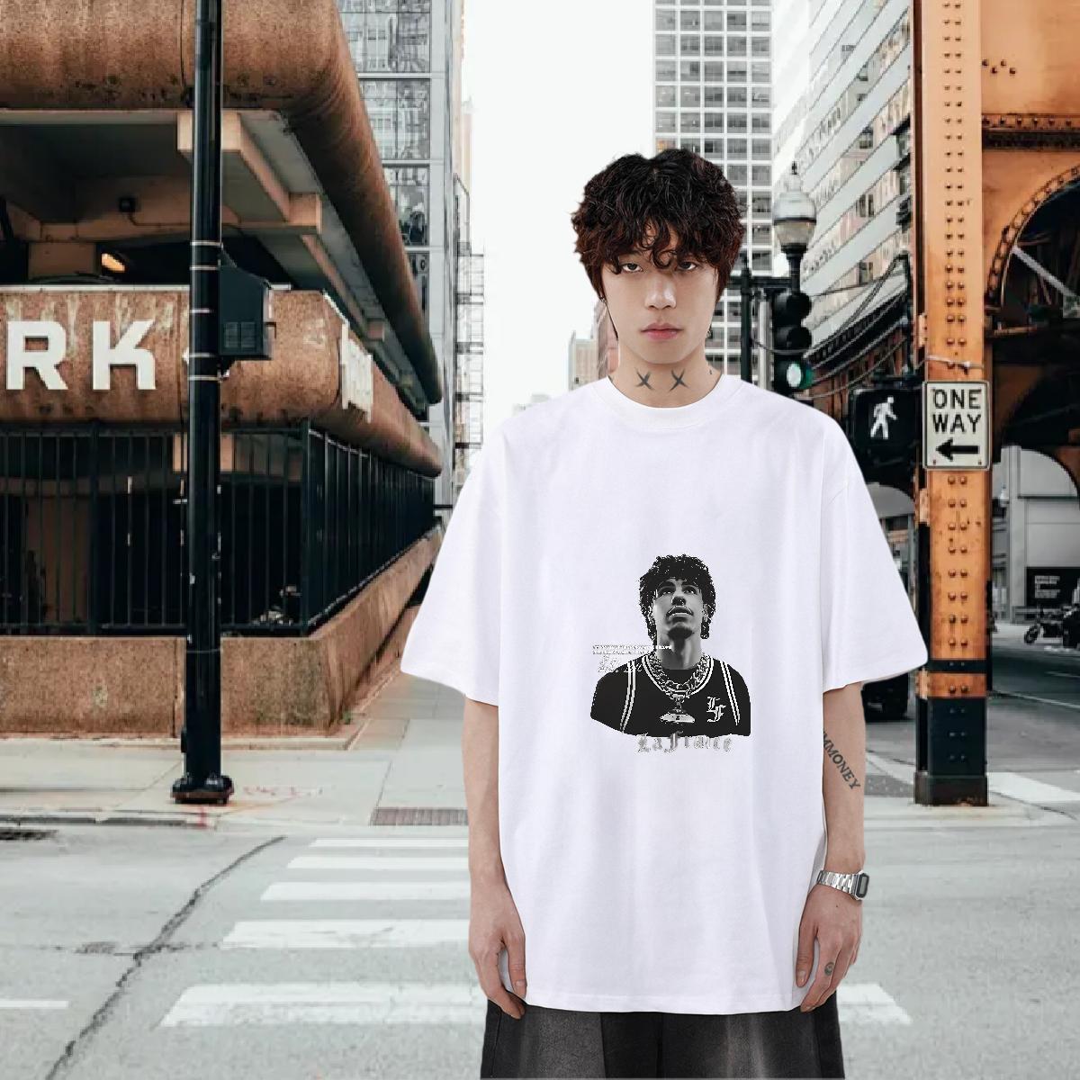 Custom T Shirt For Man Cartoon Printing S-3XL Casual Daily Wear Men Tops Tees Crew Neck Cotton Breathable High Quality