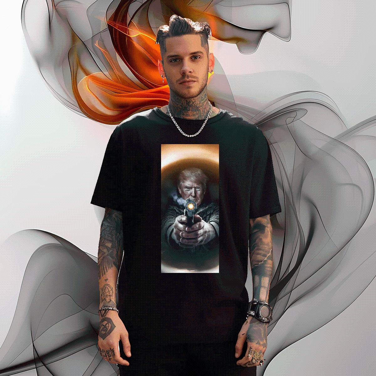 Cool Design T Shirt For Man Fight 100% Cotton 230g Casual Beach Cotton Breathable Soft Mens Tshirts Fashion Design Custom Printed Tops