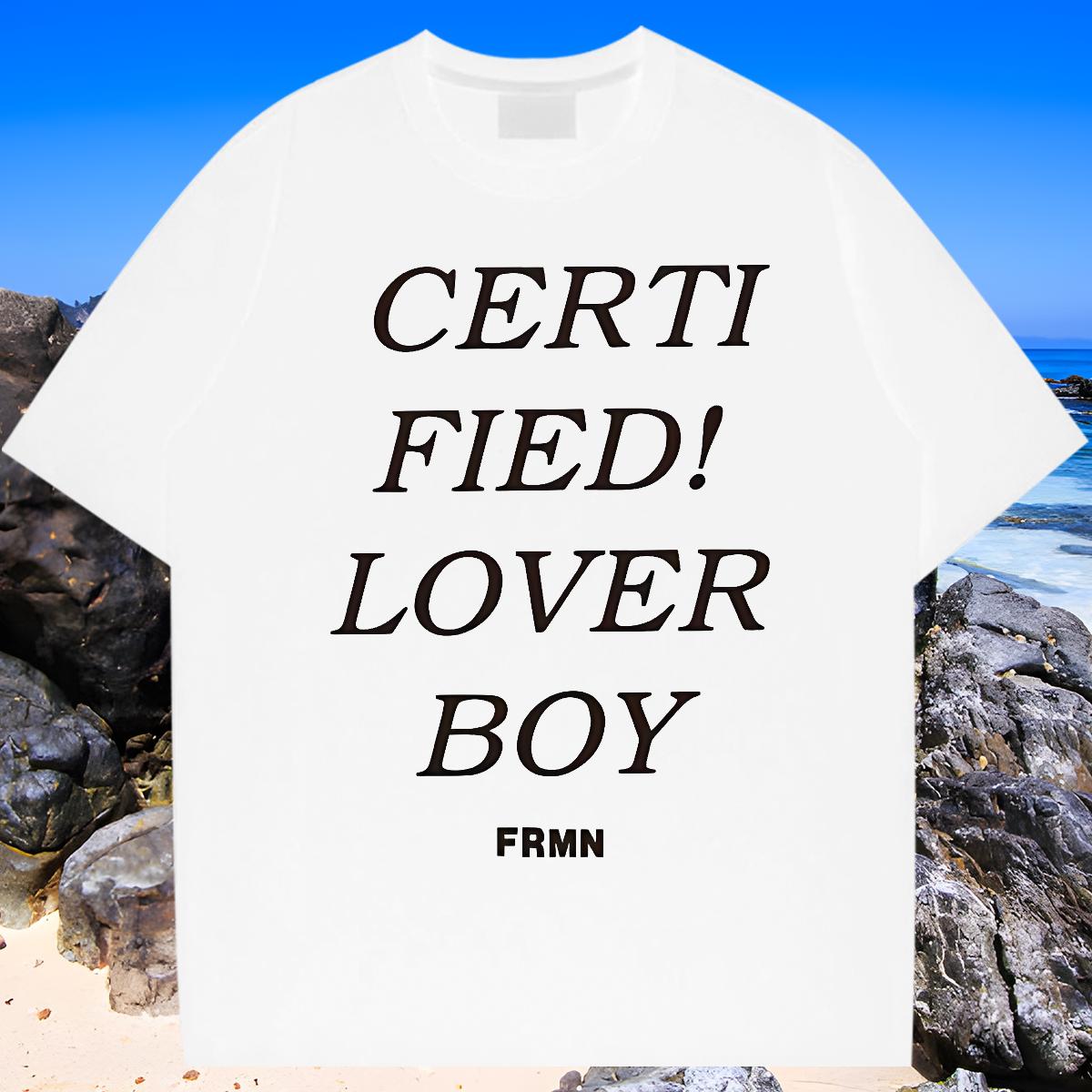 Classic Man T Shirts fashion 230g 100% Cotton Anime Printing Street Cotton Breathable Men Tshirts 2024 Designer Custom Print Oversized Tops Shirt