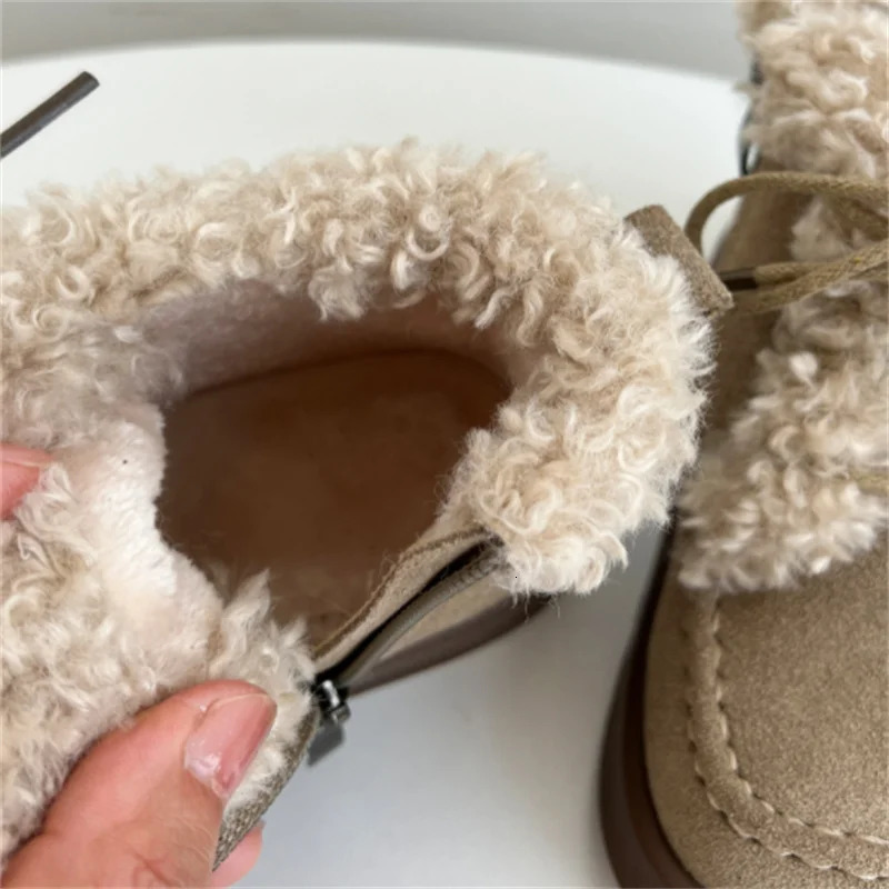 Winter Children Snow Boots Leather Warm Plush Kids Ankle Boots Non-slip Fashion Todder Boys Girls Boots 22-30 240710