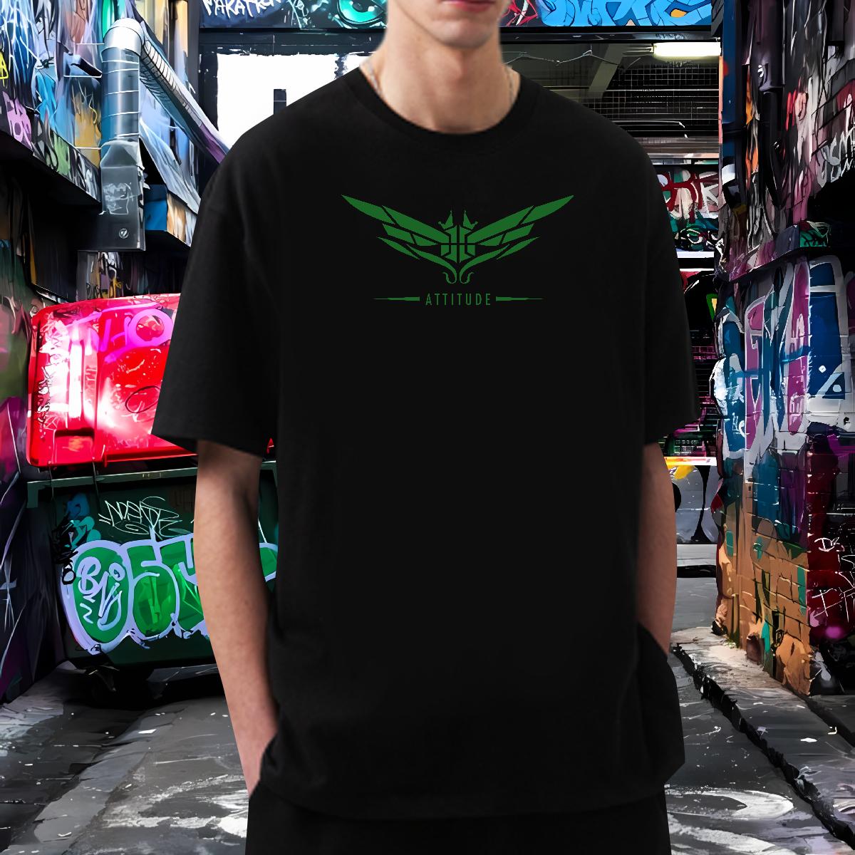 New Arrival T-Shirts for Men Wing 100% Cotton 230g Oversized Men Tshirts Sport Cotton O Neck Short Sleeves Loose Tees