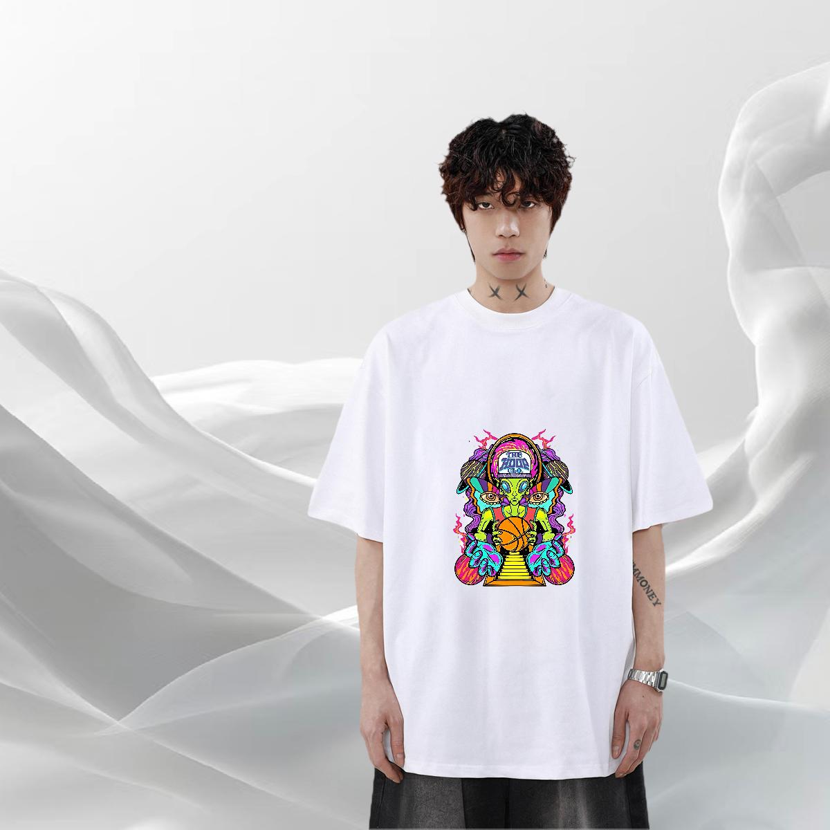 Designer Fashion T Shirt For Man DIY Printed Couples T Shirts Summer Casual O-Neck Short Sleeve Cotton 5A Tee Shirt