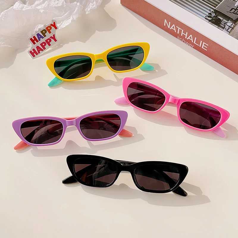 Sunglasses New Kids Cute Silicone Rectangle UV400 Sunglasses Children Colors Outdoor Sun Protection Sunglasses Boys Girls Fashion Glasses
