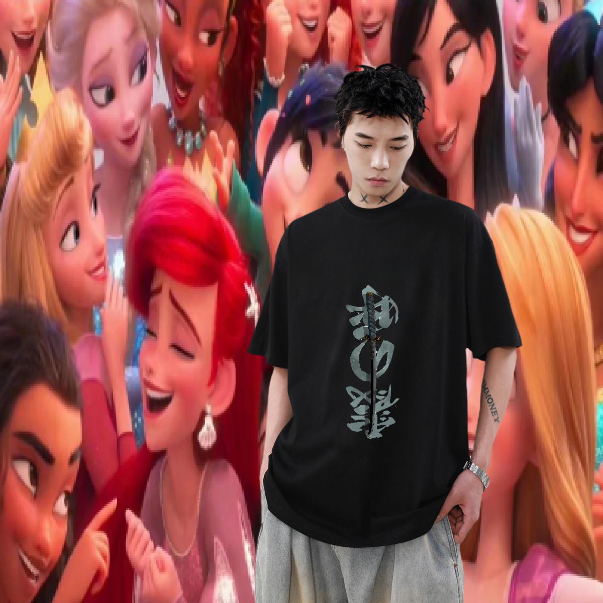 DIY T shirt Custom Cartoon Beach Tshirts Cotton Breathable Short Sleeve Soft