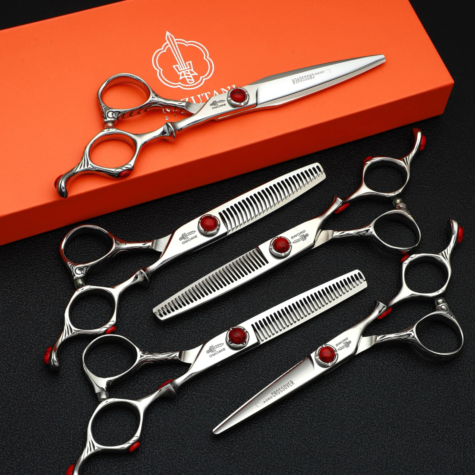 MIZUTANI professional hairdressing scissors thinning shears 6-6.5-7 inch barber scissors VG10 steel Hair cutting machine 240713