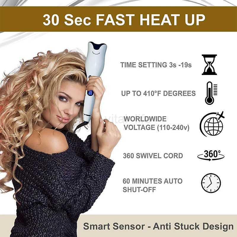 Automatic Hair Curler Multi Function Waves Ceramics Rose Curly Hair Stick Iron Professional Styling Tools Wand Curling IronCL240716