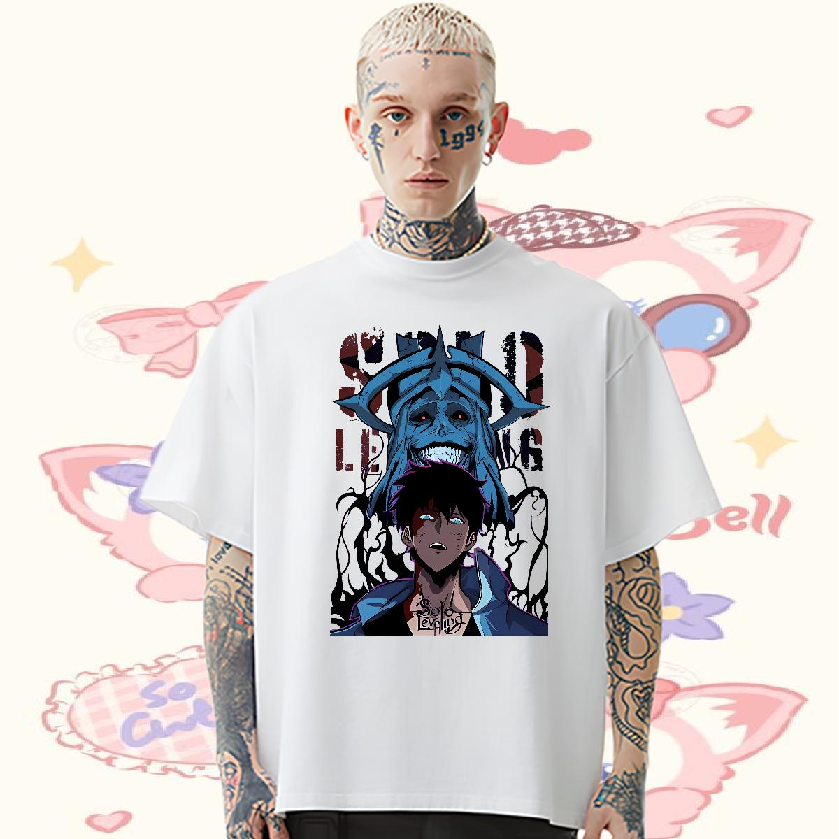 Customized T Shirt For Man fashion 230g Cotton White Plus Size Hip Hop Mens Tshirts Short sleeve Cotton Soft High Quality