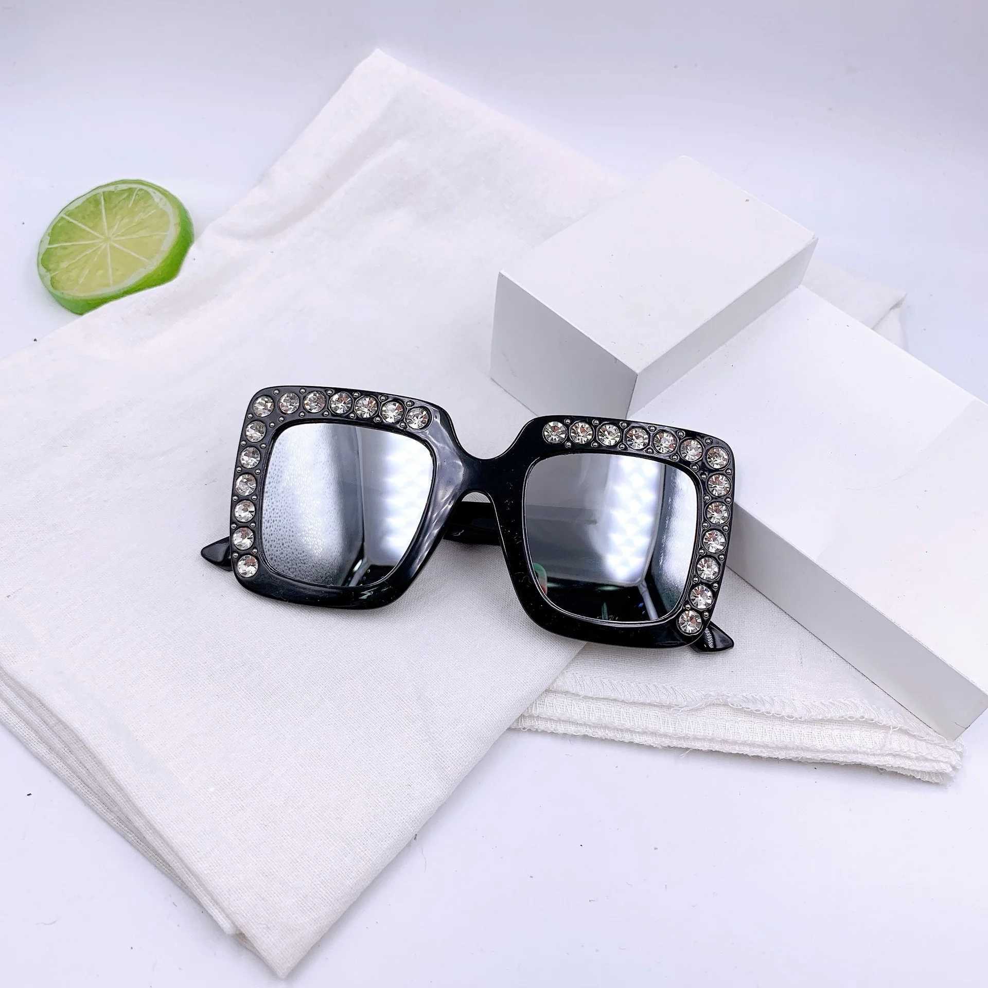 Sunglasses New frame square fashion trendy children street shot with glasses Childrens personalized outdoor sunshade sunglasses